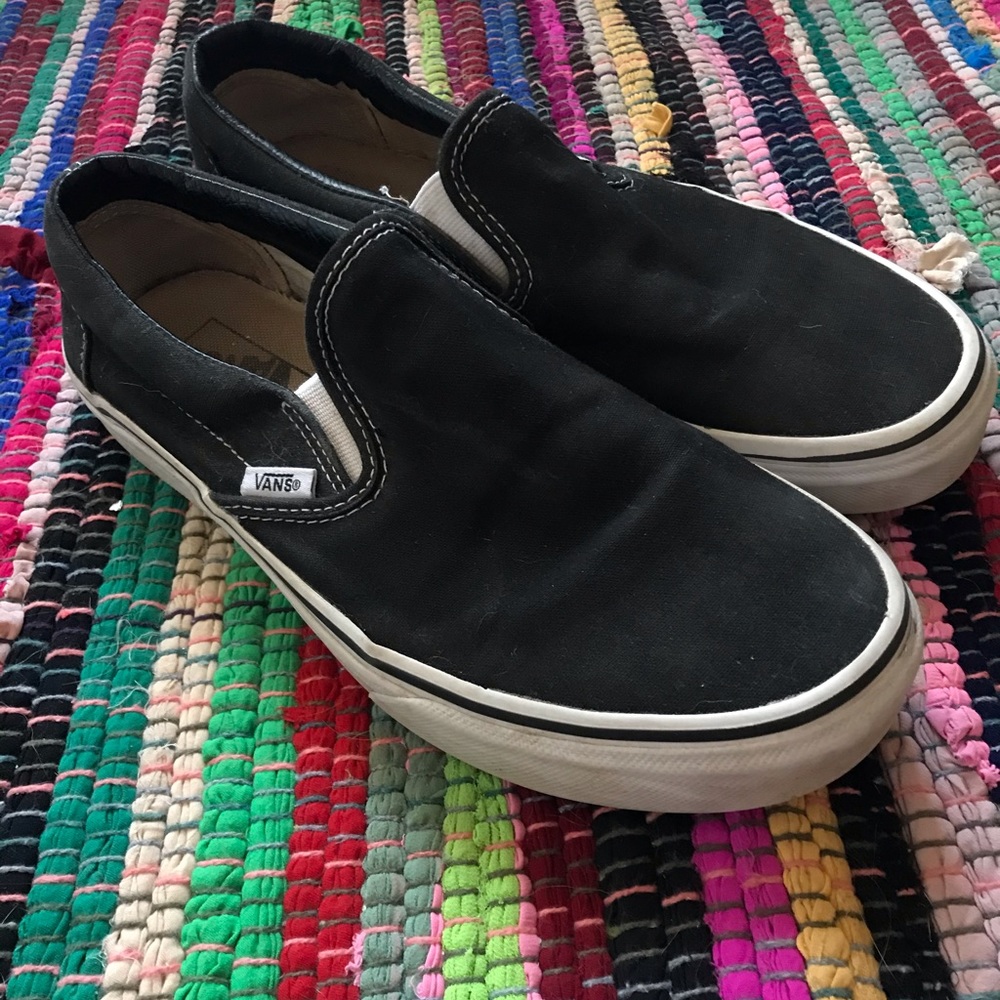 Black Slip-On Vans